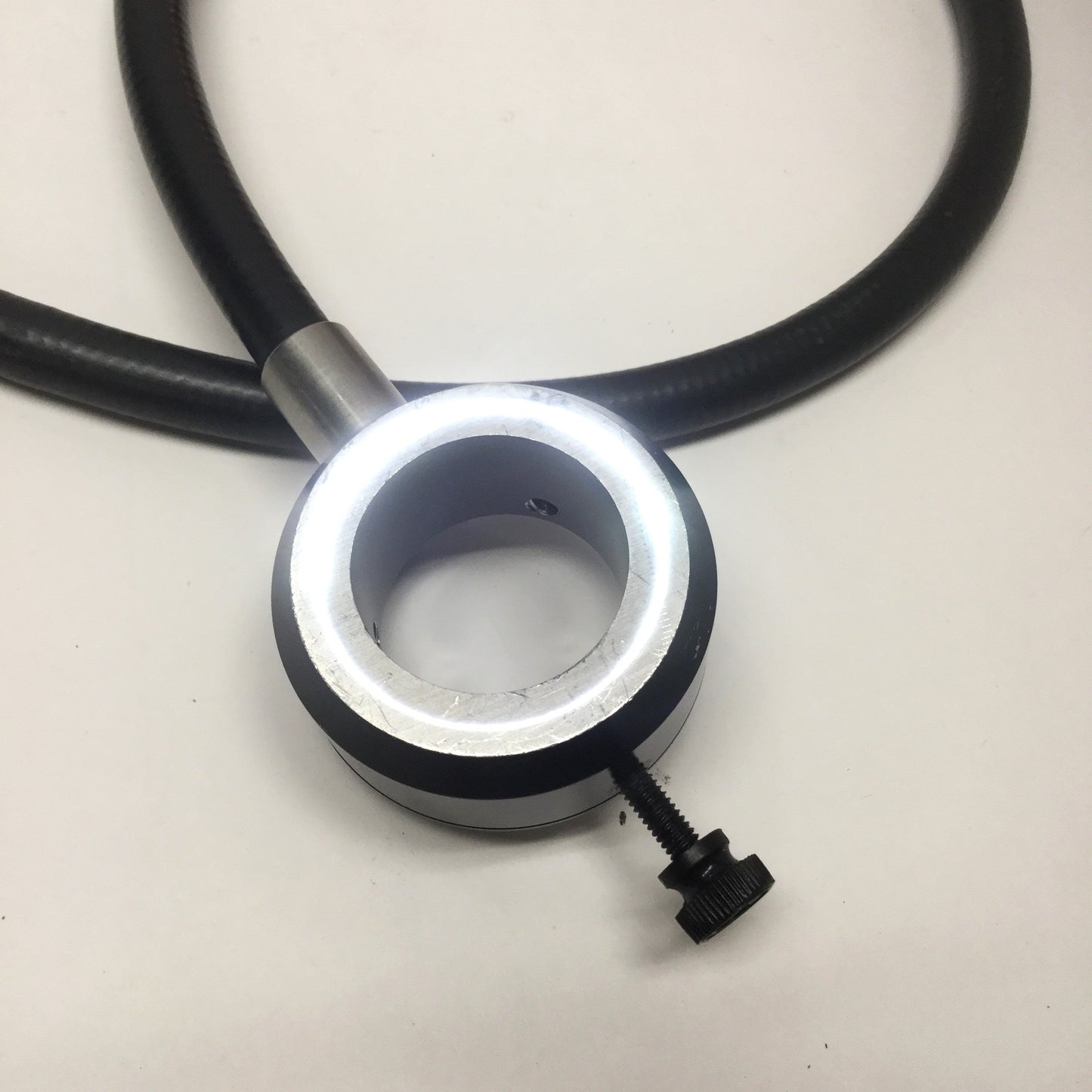 Used Mini Fiber Optic Microscope Ring Light Ø1-1/8" (28.6mm) ID, Ø1/2" Ferrule, 36" L