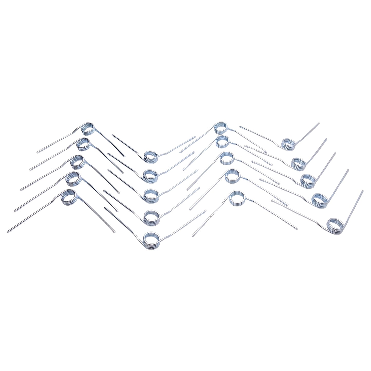 New Lot of 20 Torsion Spring, ø2.4mm Wire, ø20mm OD, 3-Coil, 3.5" Leg, Right Winding