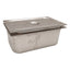 Used Stainless Steel Lab Bath Pan & Strainer, 20.75 x 12.75 x 7.5in, 6.5in Fill