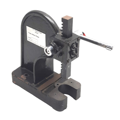 Used Dayton 4Z328A Toothed Pinion Arbor Press, 8in Swing, 1 Ton Capacity, *No Anvil*