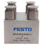 Used Festo 174 445 Manual One-way Flow Control Valve 10bar/145psi Max, 1/4in Fitting
