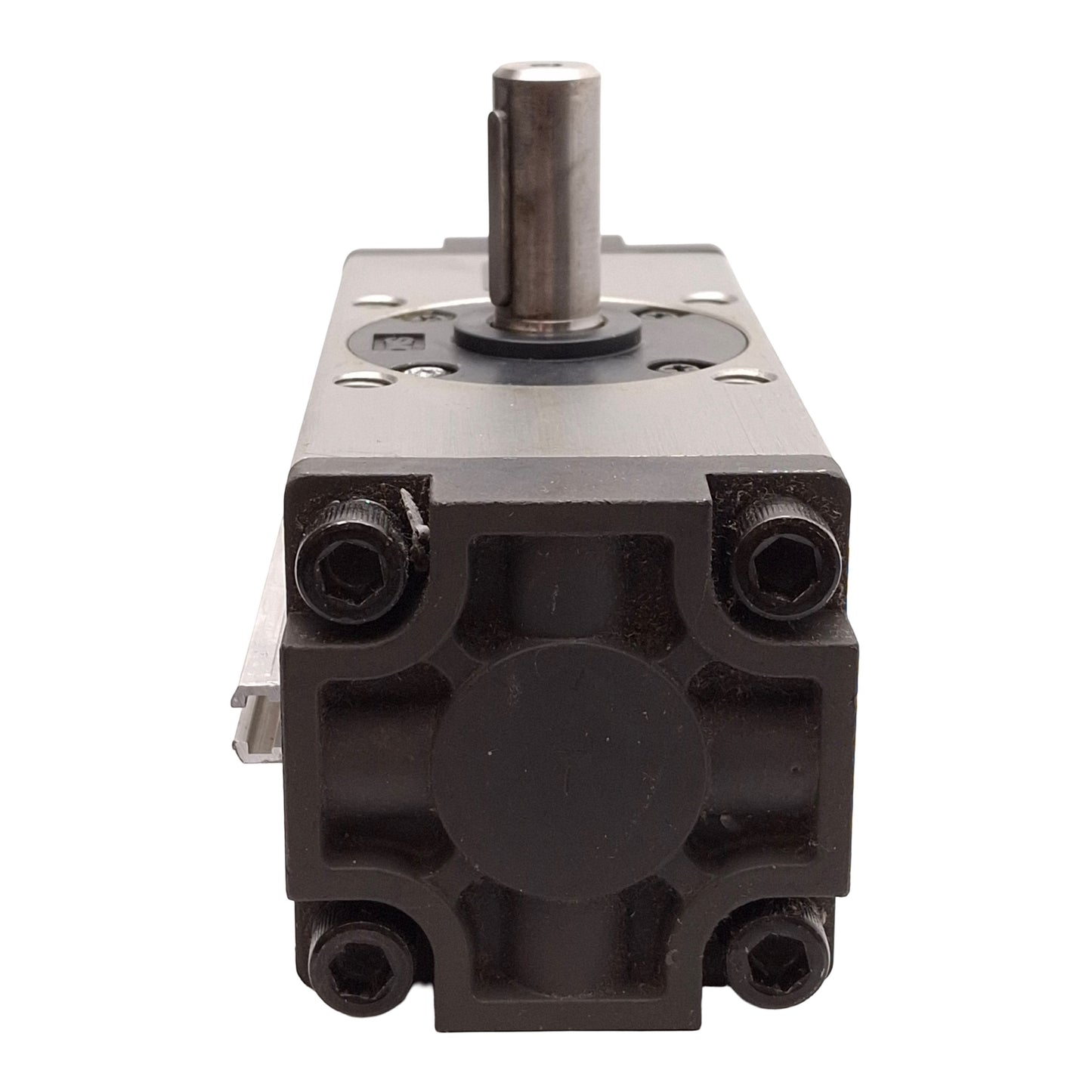 Used SMC NCDRA1BS50-100 Rotary Actuator, 100°, 145PSI, ø9/16in Shaft, 1/8in NPTF