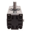Used SMC NCDRA1BS50-100 Rotary Actuator, 100°, 145PSI, ø9/16in Shaft, 1/8in NPTF