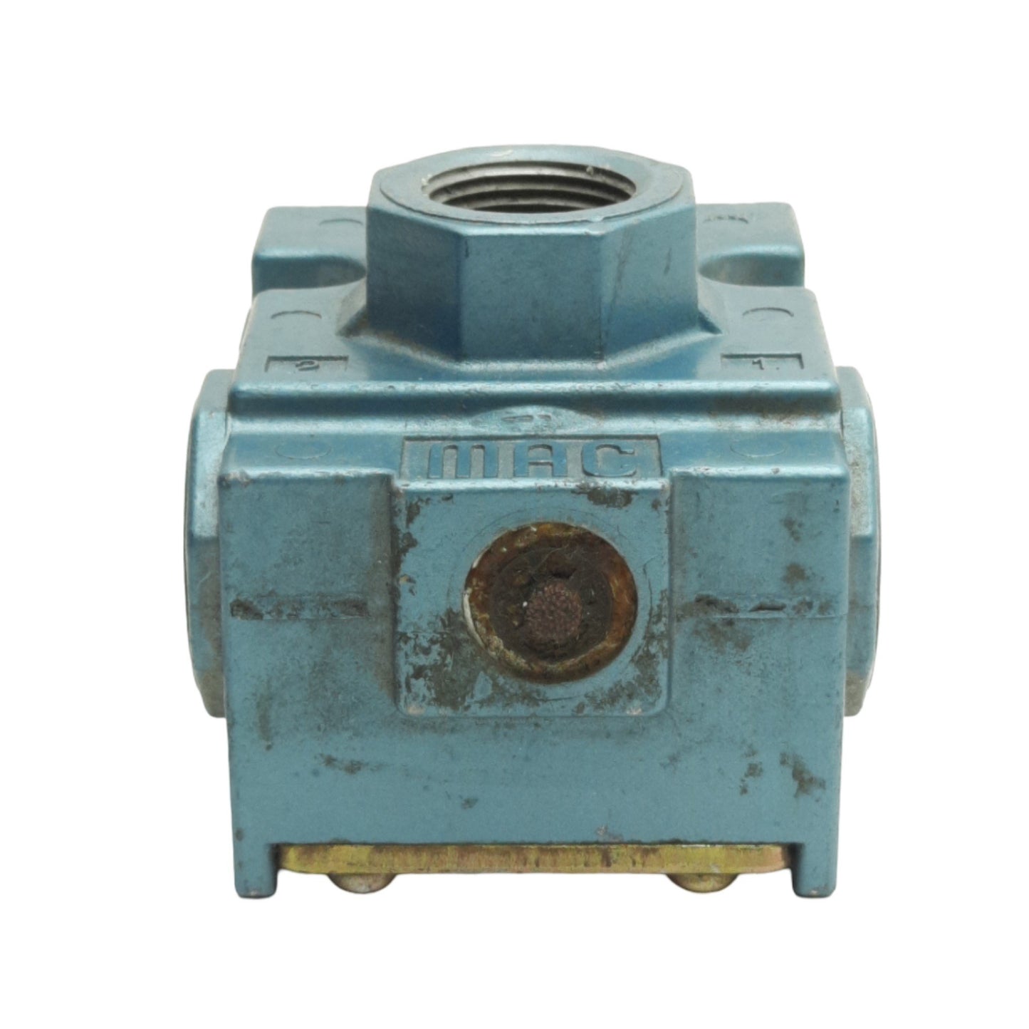 Used Mac Valves 56C-72-611JC Pneumatic Valve, 3/2 Way NC, 3/8in NPTF, *No Solenoid*