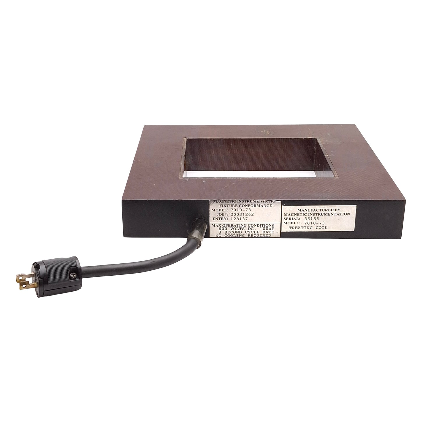 Used Magnetic Instrumentation 7010-73 Treating Coil For Model 990 Series Magnetreater