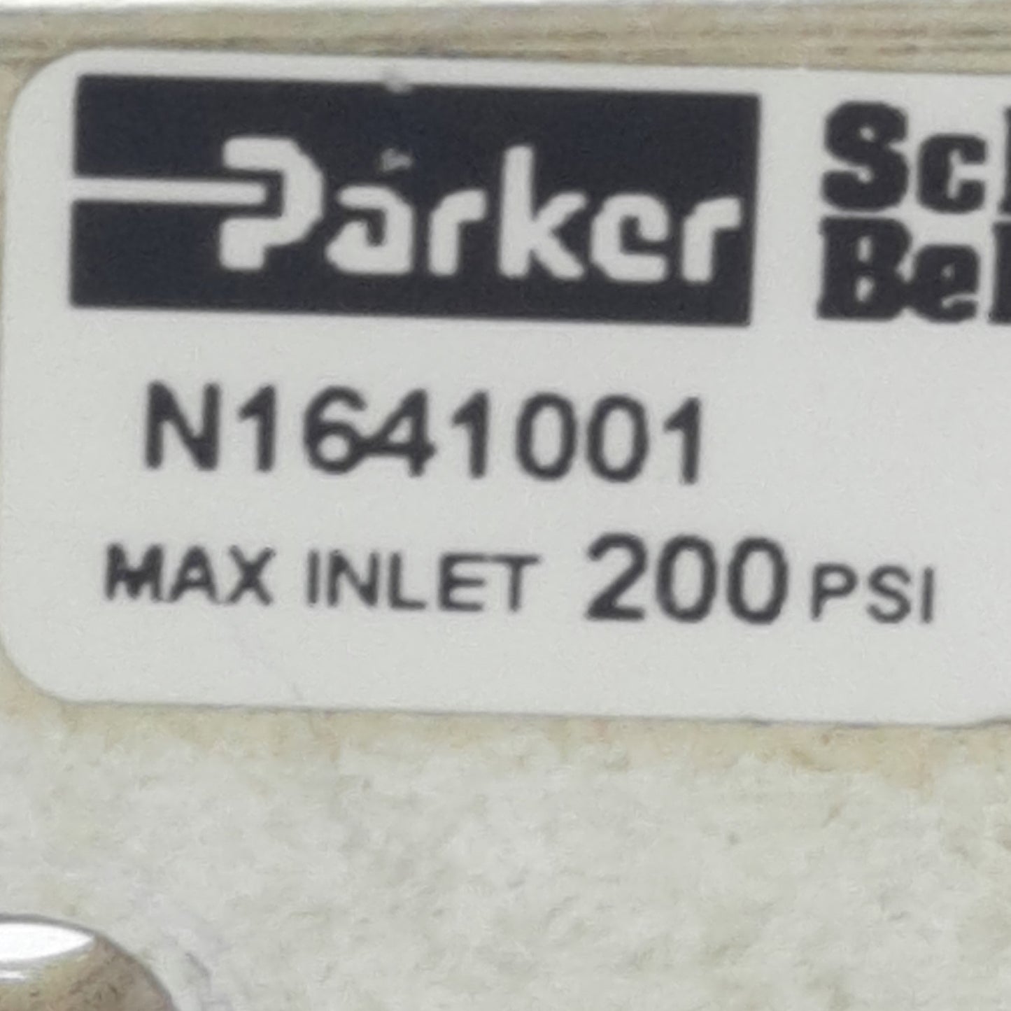 Used Parker N164 1001 Shuttle Valve 1/8in NPT Thread, 3-200PSIG Pressure, 0.219in