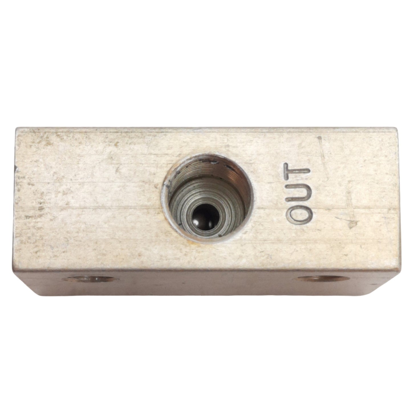 Used Parker N164 1001 Shuttle Valve 1/8in NPT Thread, 3-200PSIG Pressure, 0.219in