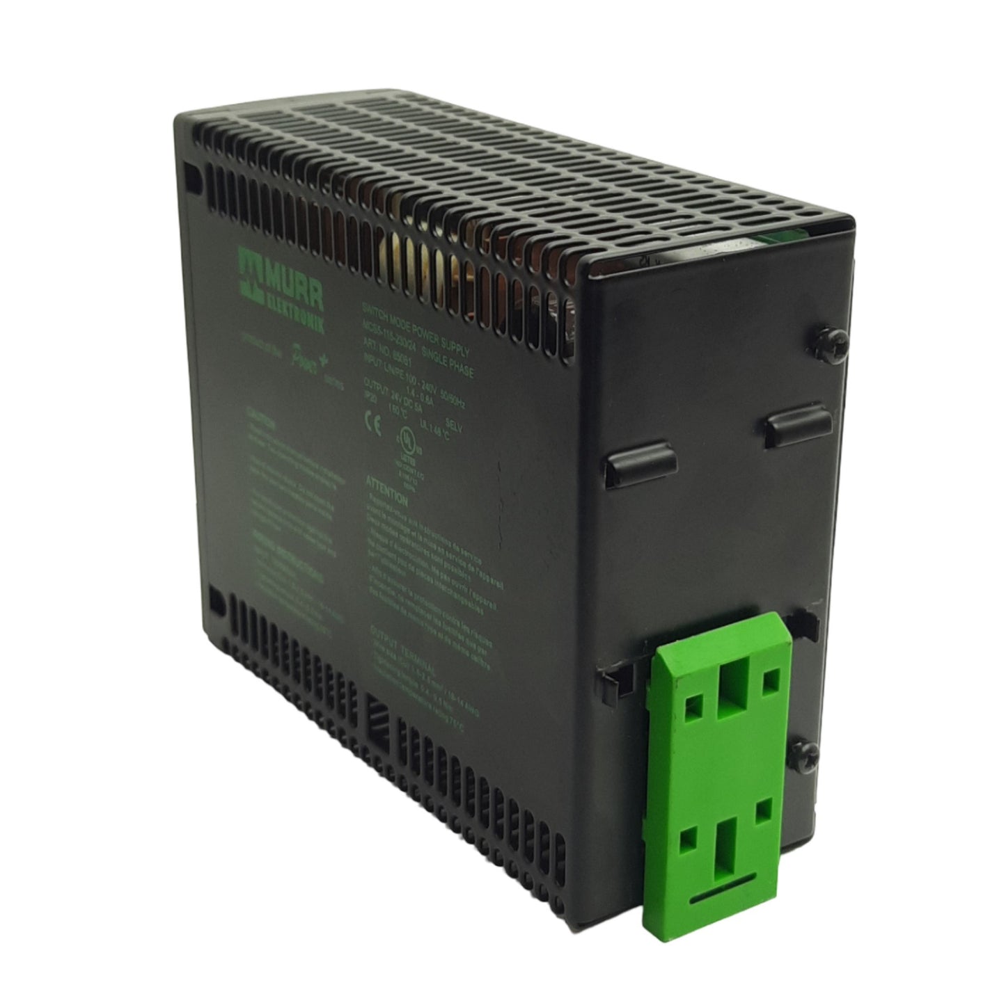 Used Phoenix Contact MCS5-115-230/24 85061 Power Supply, 100-240VAC In, 24VDC 5A Out