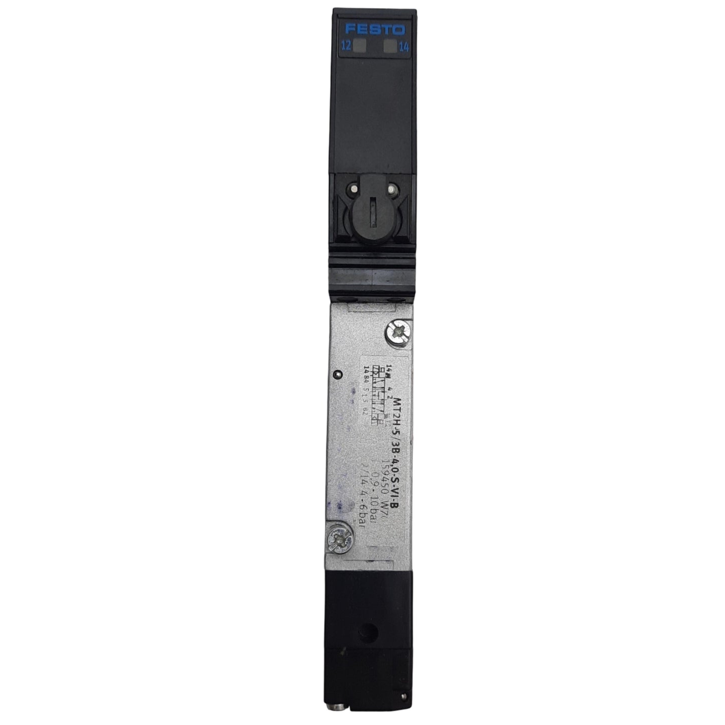 Used Festo 159450 Solenoid Valve 500l/min Flow, -0.9-10 bar Pressure, 24VDC Coil