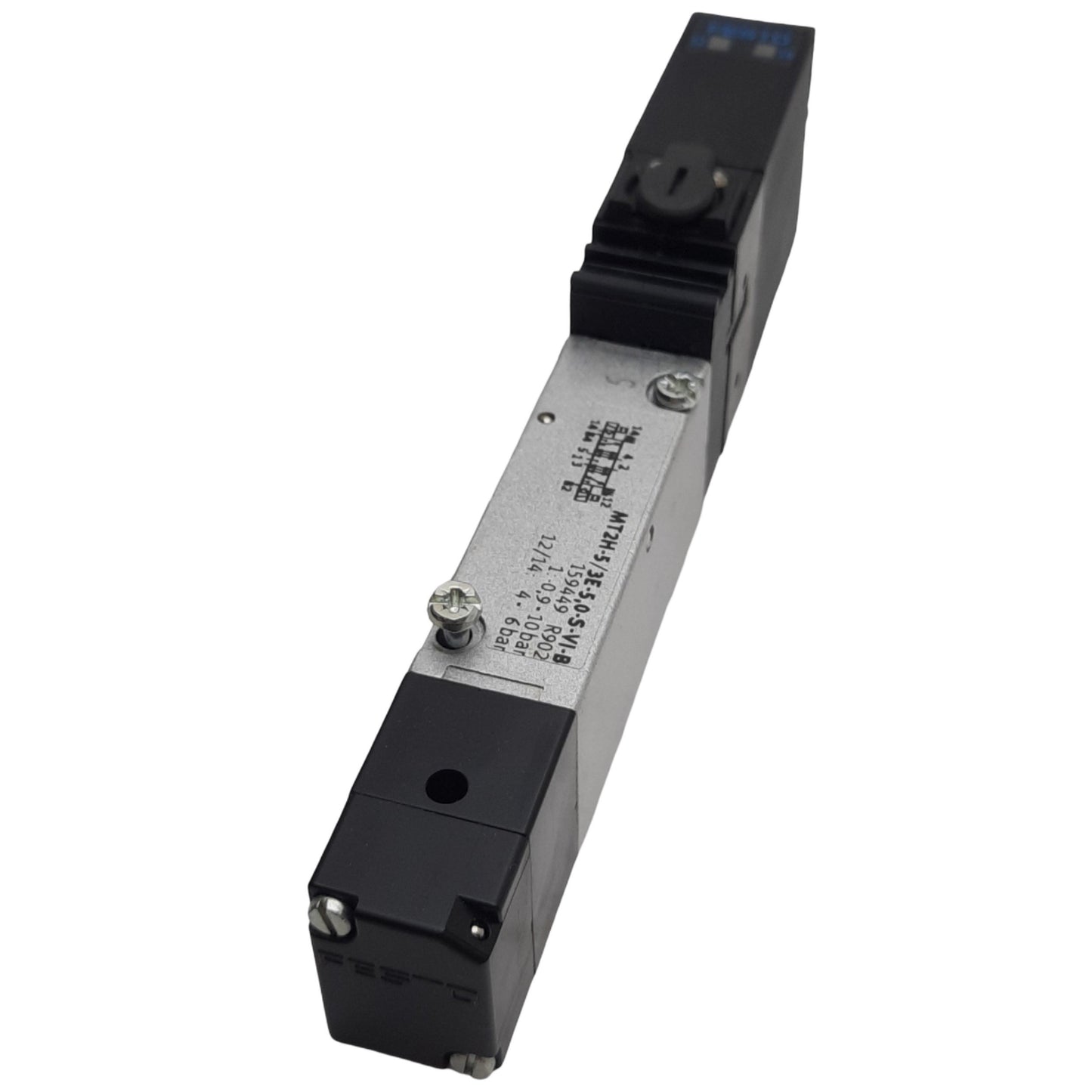 Used Festo 159449 Solenoid Valve 500l/min Flow, -0.9-10 bar Pressure, 24VDC Coil