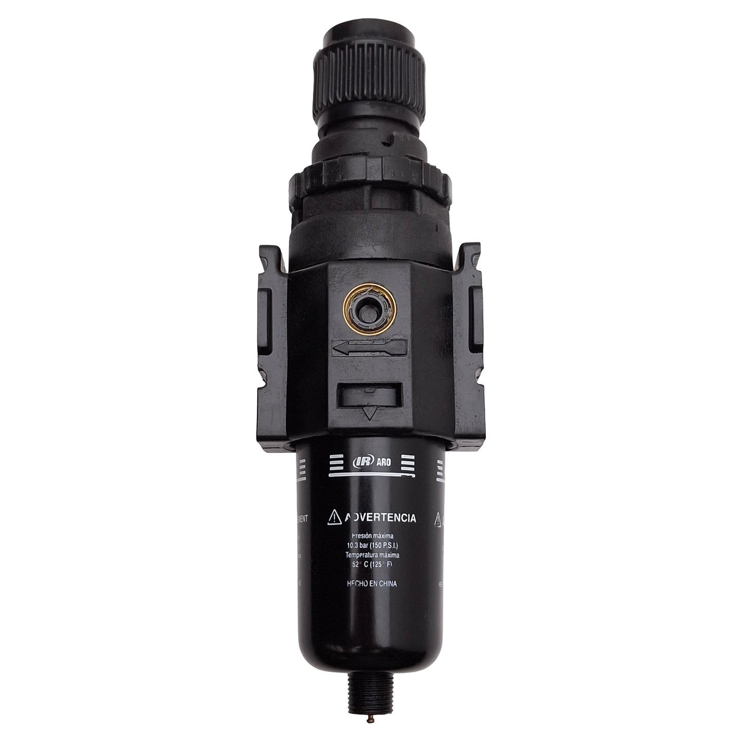 Used Ingersoll Rand P29122-120 Pneumatic Filter Regulator, 20µm, 5-125PSI Set, 1/4NPT