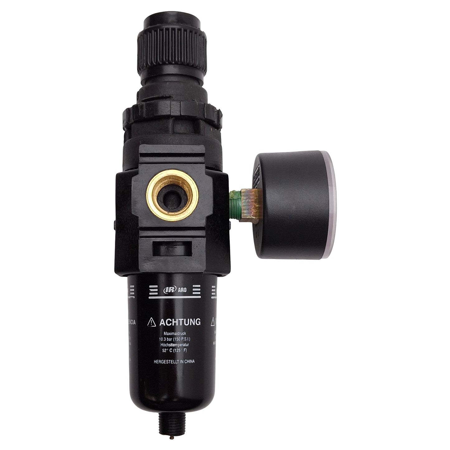 Used Ingersoll Rand P29122-120 Pneumatic Filter Regulator, 20µm, 5-125PSI Set, 1/4NPT