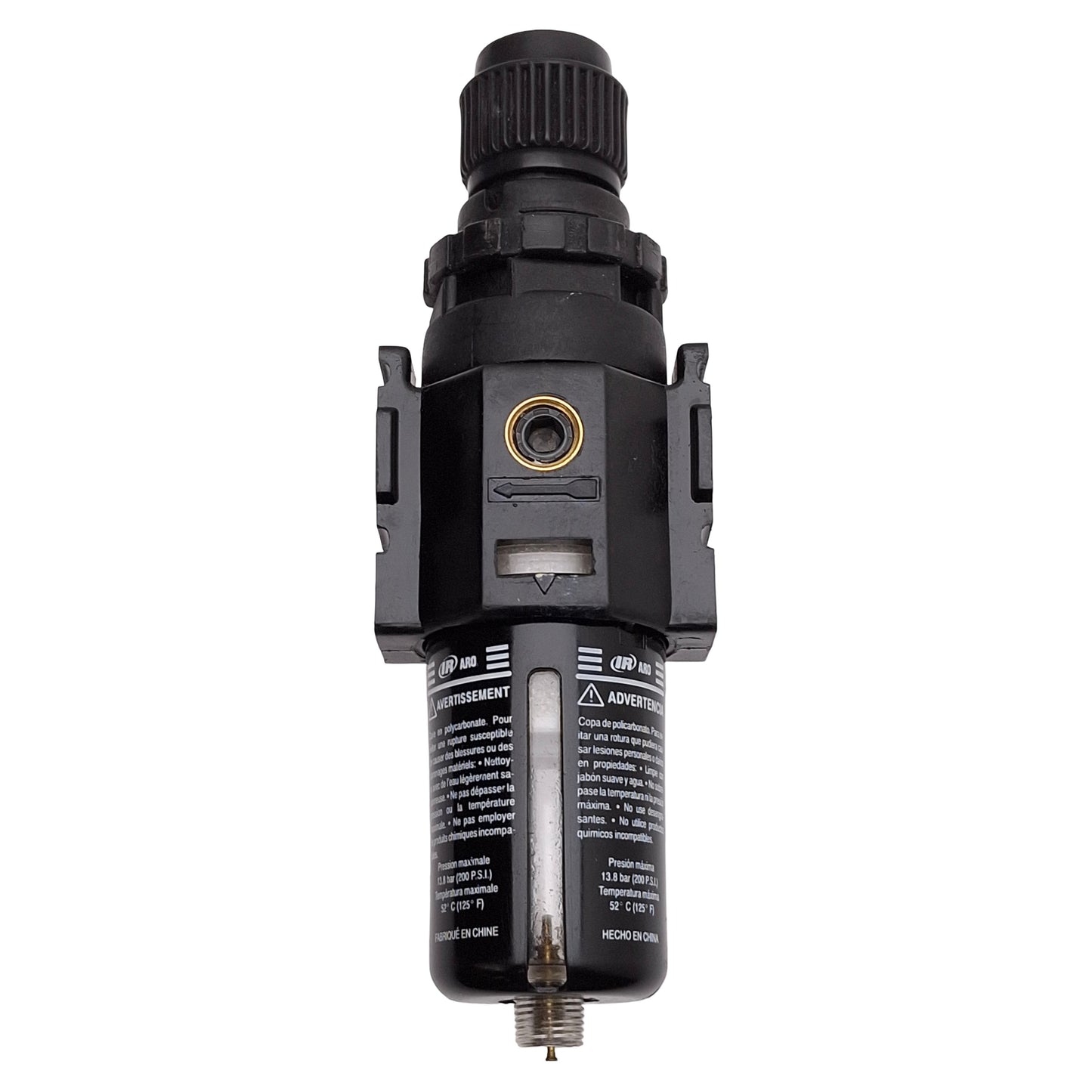 Used Ingersoll Rand P29122-100 Pneumatic Filter Regulator, 20µm, 5-125PSI Set, 1/4NPT