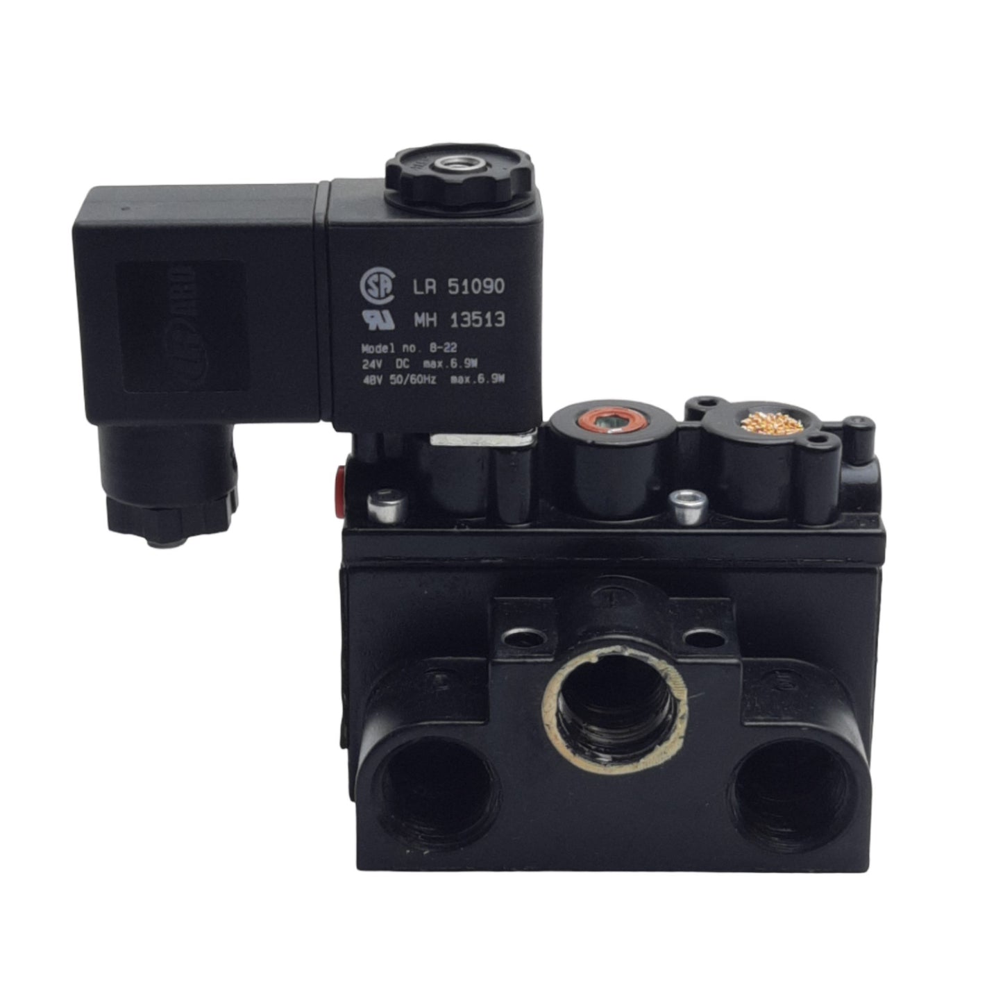 Used Ingersoll Aro A213SS-024-D-G Solenoid Valve 4/2 Way Spring Return, 24VDC Coil