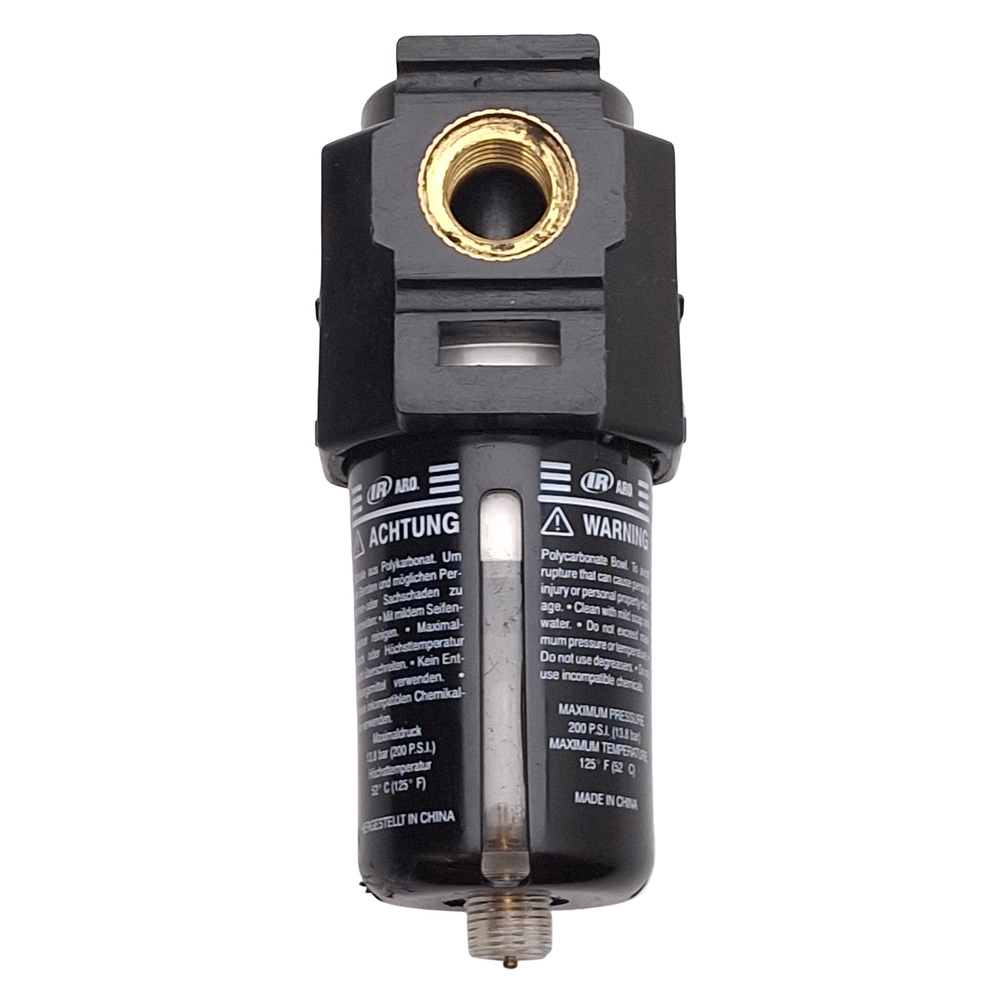 Used Ingersoll Rand P25121-300 Pneumatic Coalescing Filter, 0.01µm, 200PSI, 1/4in NPT