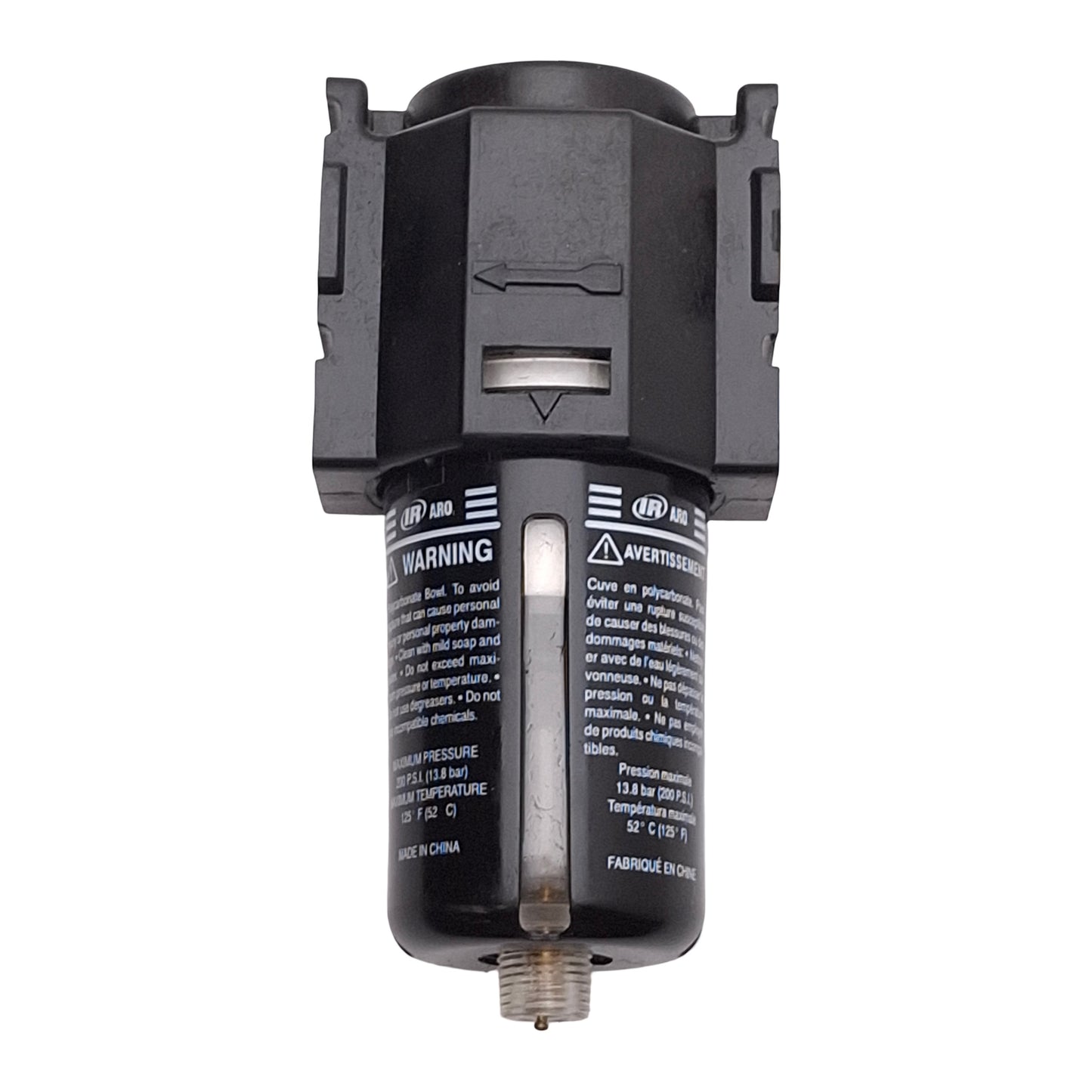 Used Ingersoll Rand P25121-300 Pneumatic Coalescing Filter, 0.01µm, 200PSI, 1/4in NPT