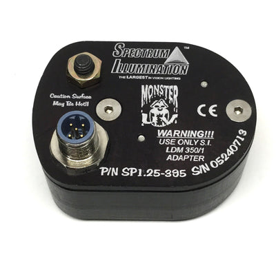 Used Spectrum Illumination SP1.25-395 Monster Spot Light Machine Vision UV LED 395nm