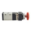 Used Ingersoll Aro M252HS-15 Pneumatic Pushbutton Valve, 3/2 Way, 1/4in NPT, 150psi