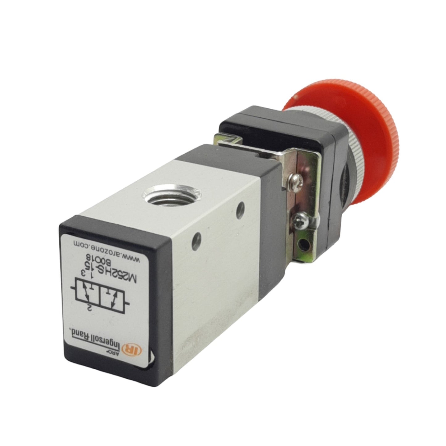 Used Ingersoll Aro M252HS-15 Pneumatic Pushbutton Valve, 3/2 Way, 1/4in NPT, 150psi