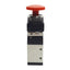 Used Ingersoll Aro M252HS-15 Pneumatic Pushbutton Valve, 3/2 Way, 1/4in NPT, 150psi