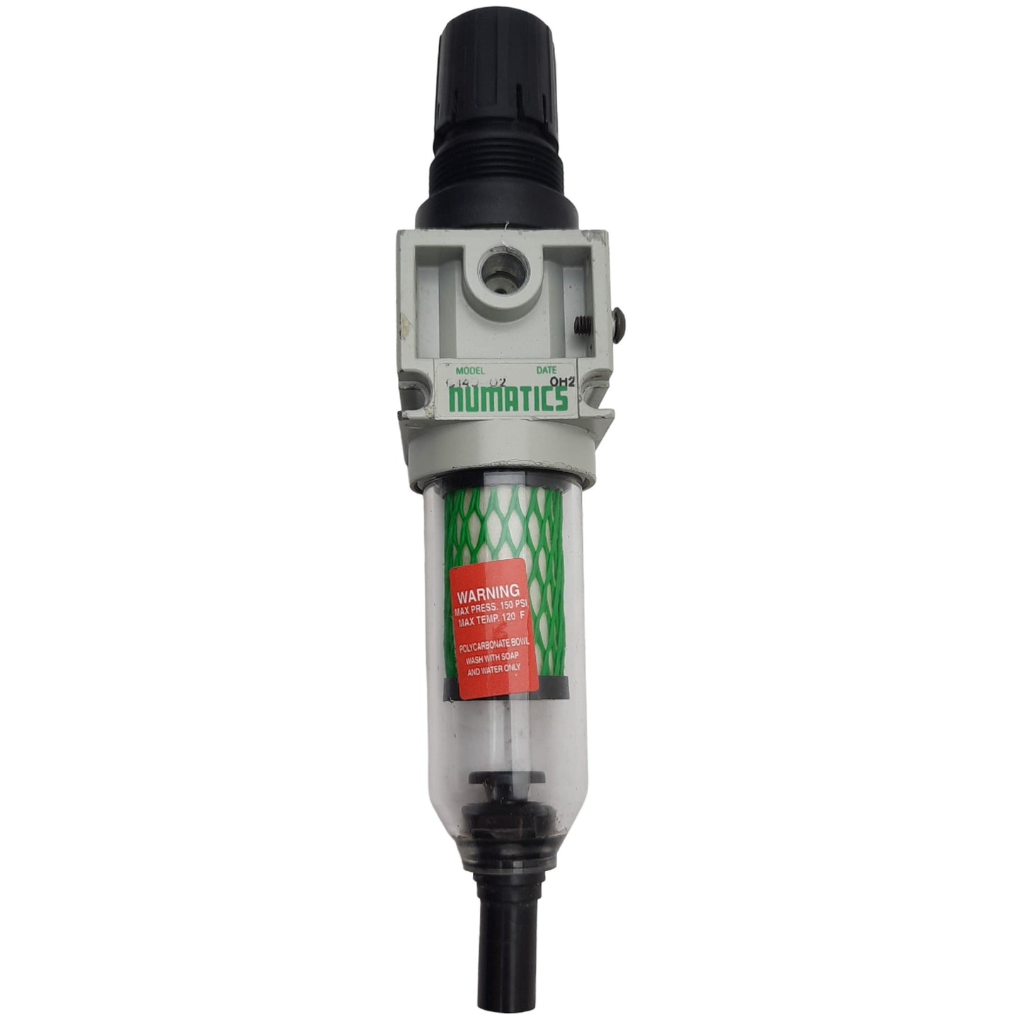 Used Numatics C14D-02 Pneumatic Filter / Regulator, 150PSIG Max, 1/4" NPT, 20SCFM