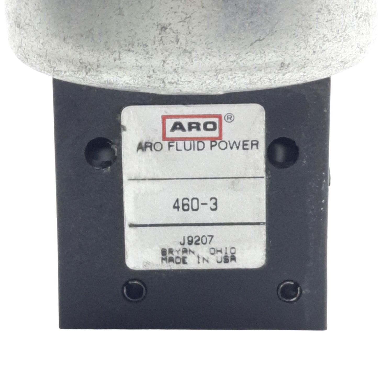 Used Aro Fluid Power 460-3 Pneumatic Pushbutton 3/2-Way, 1/8in NPT 30-150psi w/ Guard