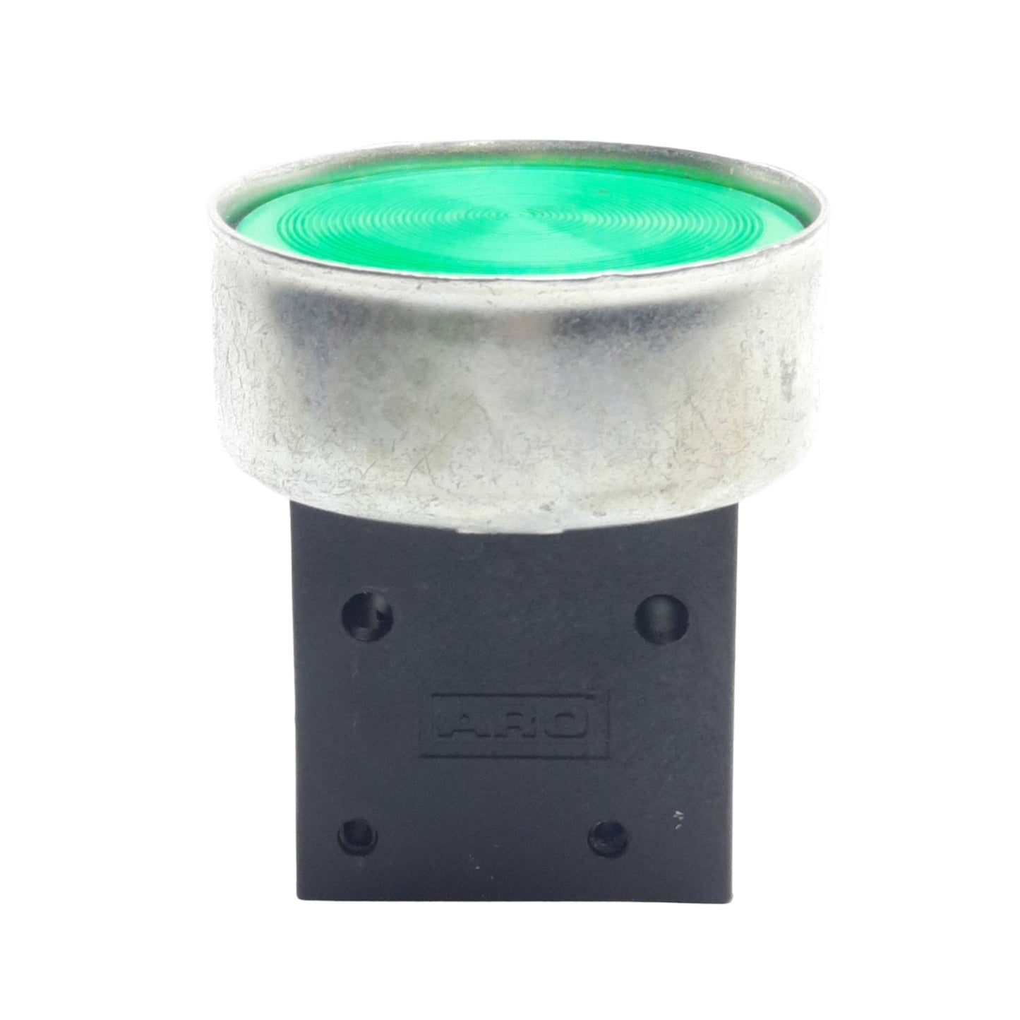 Used Aro Fluid Power 460-3 Pneumatic Pushbutton 3/2-Way, 1/8in NPT 30-150psi w/ Guard