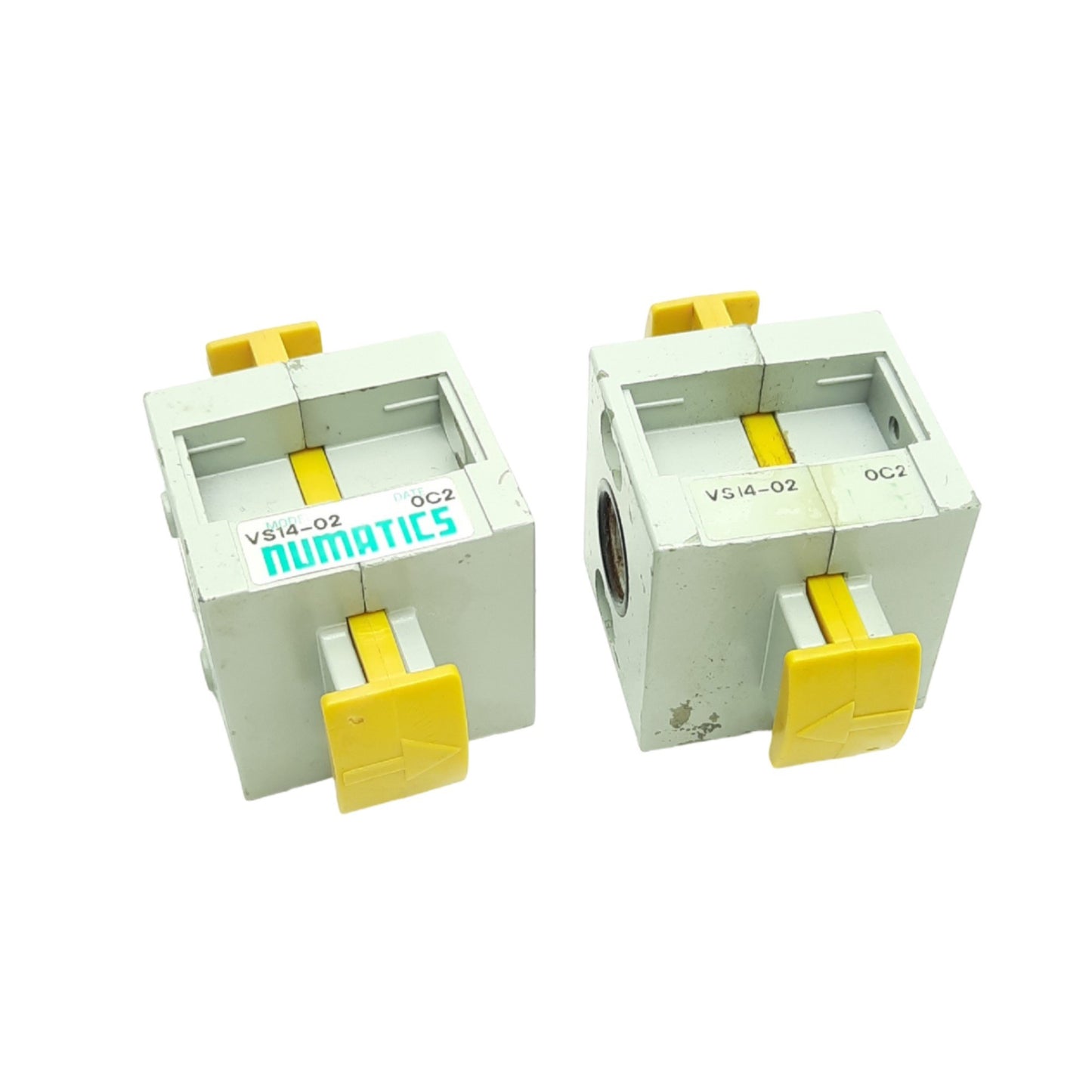 Used Lot of 2 Numatics VS14-02 Shut off Valve 200PSI Max Inlet, 22SCFM Flow, 1/4" NPT