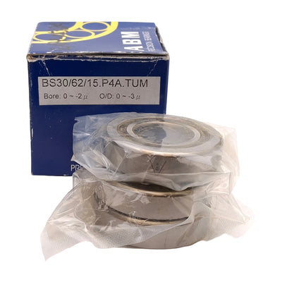 New ABM BS30/62/15.P4A.TUM Ball Screw 3-Bearing Set, ø30mm Bore, ø62mm OD, 15mm Wide