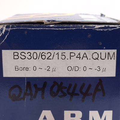 New ABM BS30/62/15.P4A.QUM Ball Screw 4-Bearing Set, ø30mm Bore, ø62mm OD, 15mm Wide
