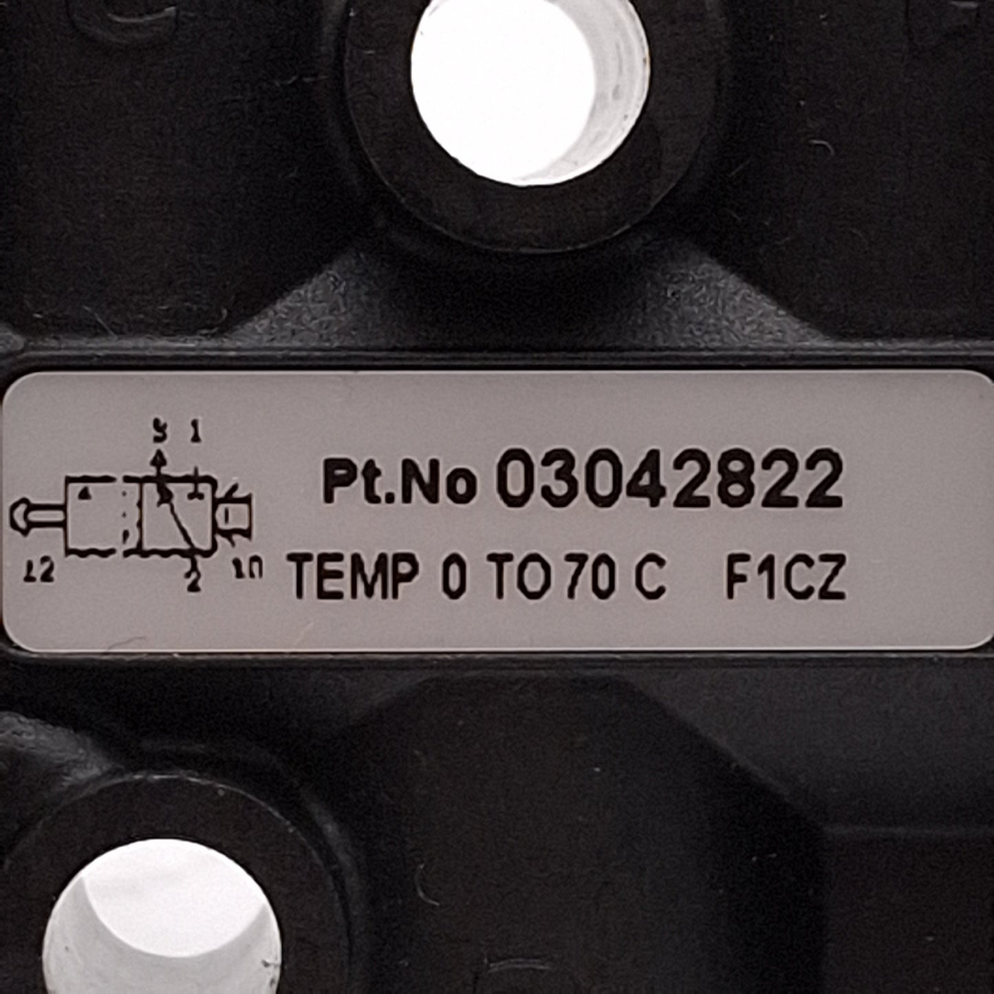 Used Norgren 03042822 Pneumatic E-Stop Pushbutton Valve, Twist-to-Release, 1/8in NPT