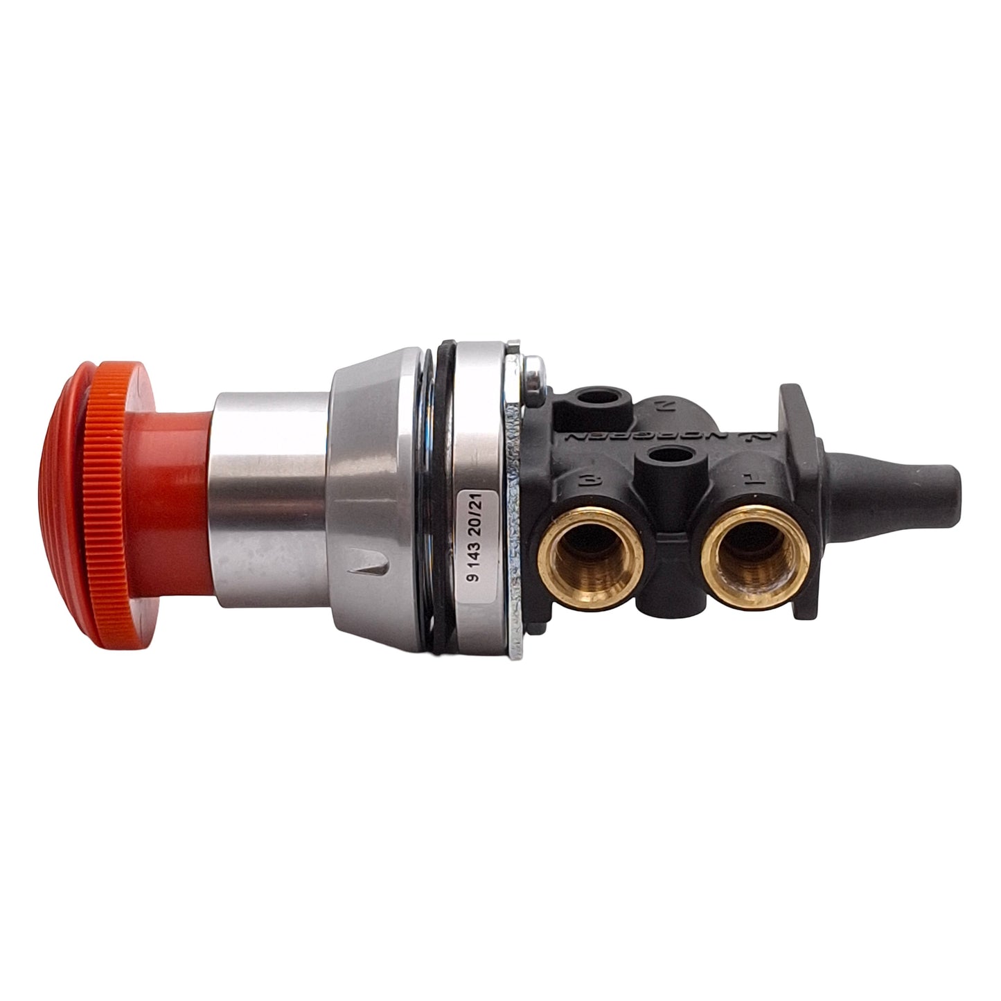 Used Norgren 03042822 Pneumatic E-Stop Pushbutton Valve, Twist-to-Release, 1/8in NPT