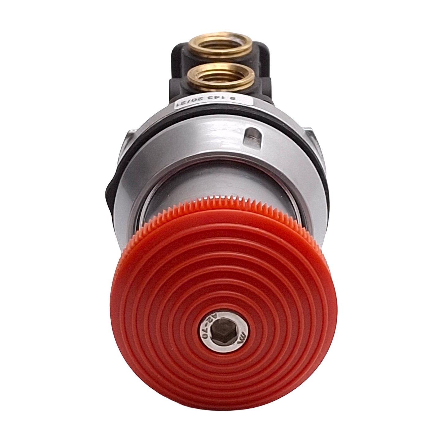 Used Norgren 03042822 Pneumatic E-Stop Pushbutton Valve, Twist-to-Release, 1/8in NPT