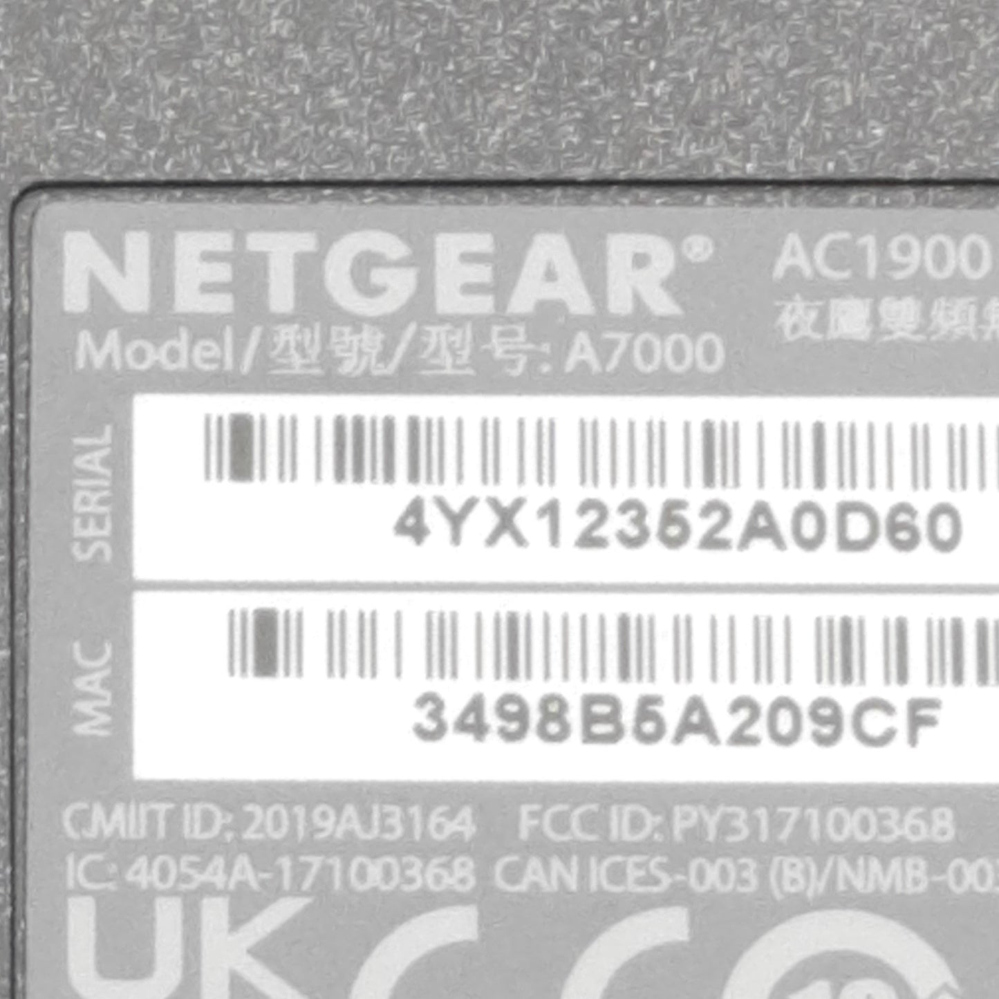 Used Netgear A7000 Nighthawk AC1900 Wifi USB Adapter With Magnetic Cradle 1300Mbps