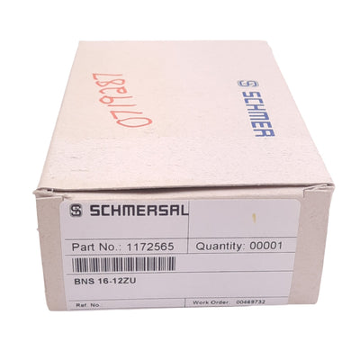 New Schmersal 1172565 BNS16-12ZU Magnetic Safety Switch, 2NC 1NO, 400mA In, 100V Out