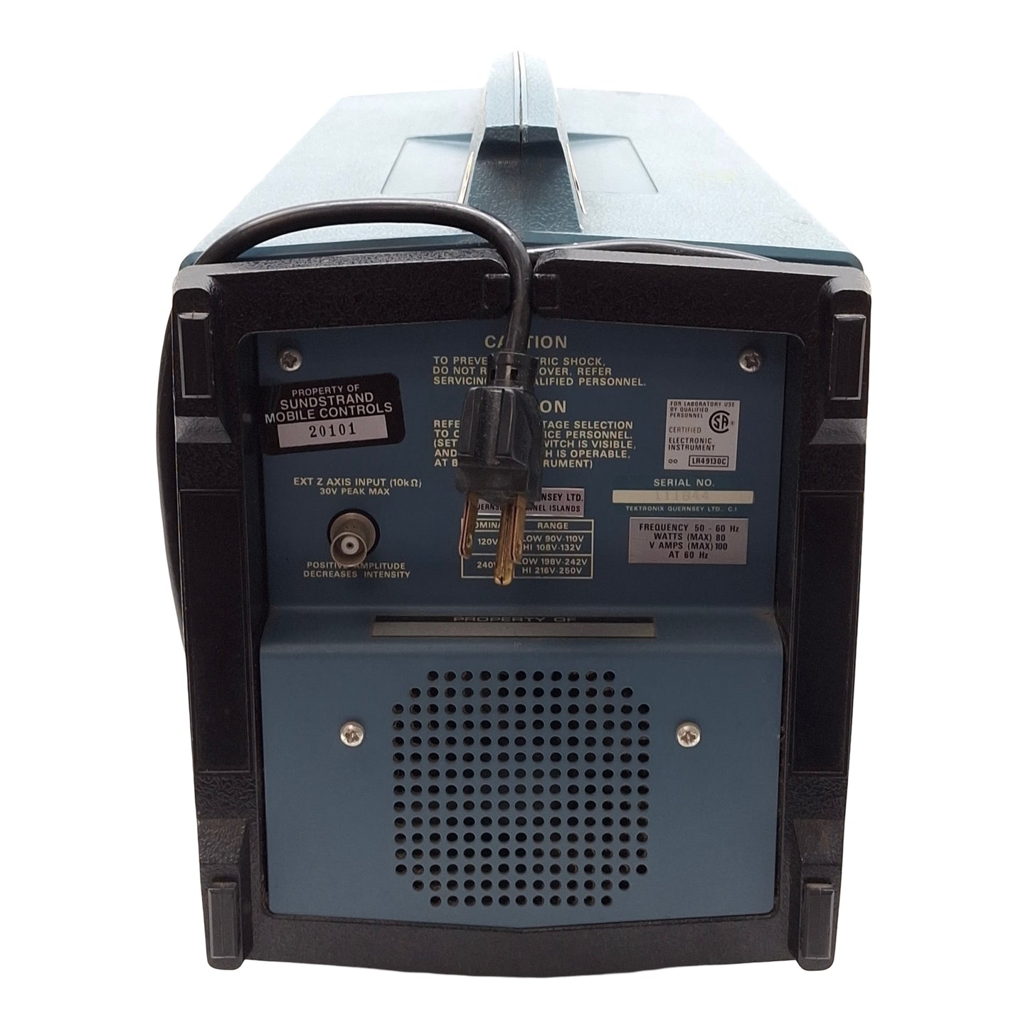Used Tektronix T912 Oscilloscope, 2-Channels, 10MHz, 2-10mV/div, BNC, 120/240VAC