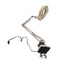 Used Fostoria 24-906-00 Articulating Illuminated Magnifier 120VAC, Desk Mount