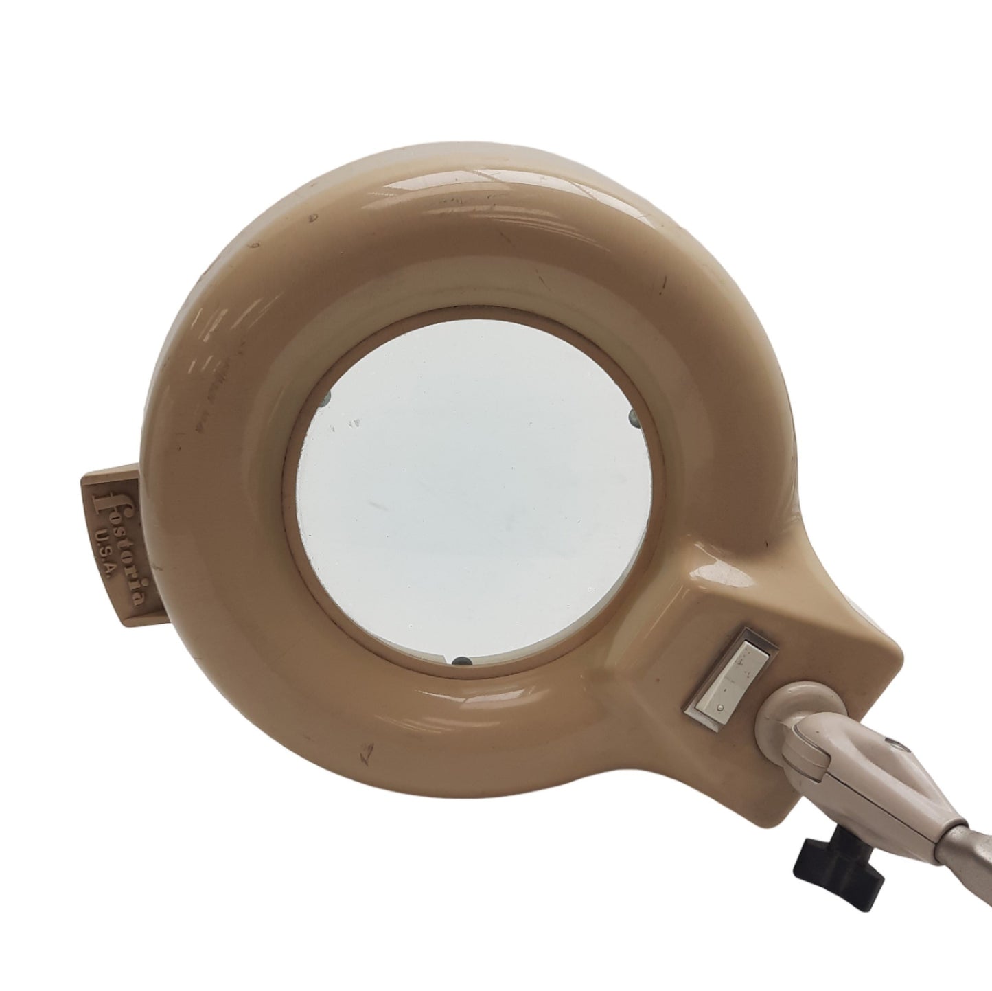 Used Fostoria 24-906-00 Articulating Illuminated Magnifier 120VAC, Desk Mount