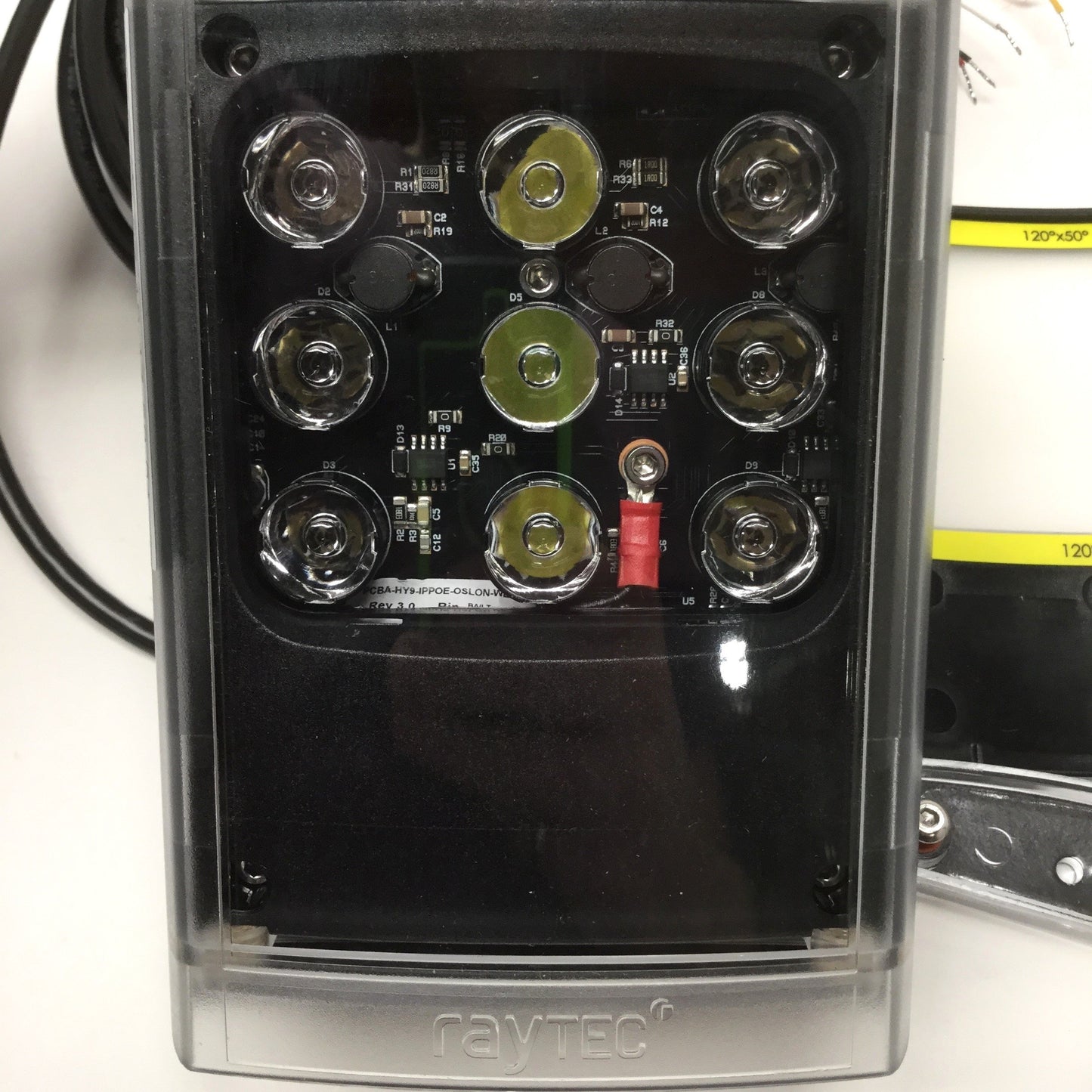 Used Raytec VAR2-IPPOE-hy4-1 Network LED Illuminator White/Infrared Light Hybrid, PoE