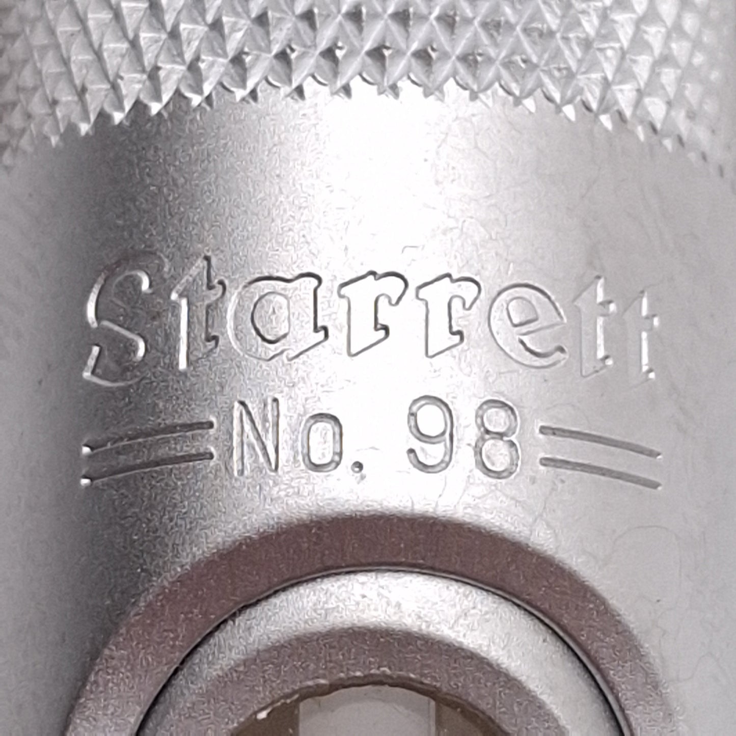 Used Starrett 98-6 Machinist Level w/ Ground & Graduated Vial, 6in x 1-3/16in