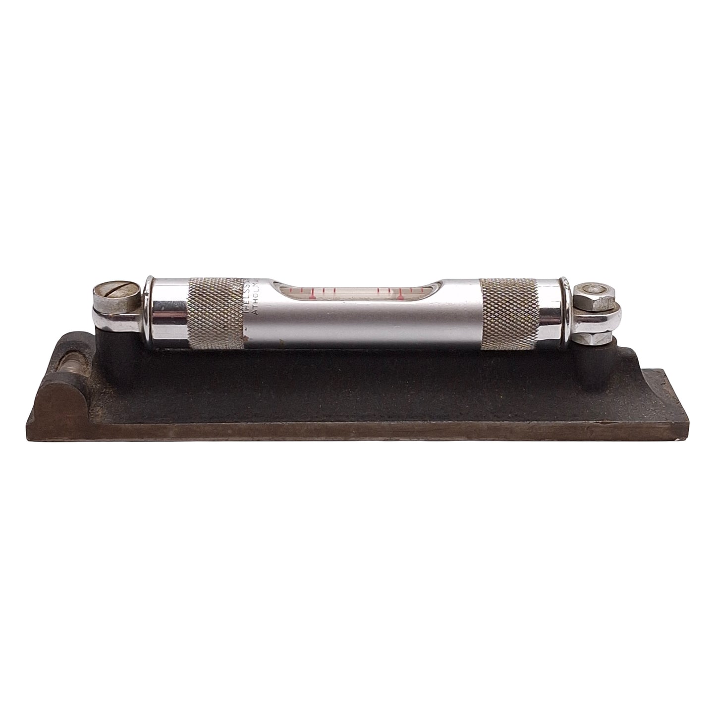 Used Starrett 98-6 Machinist Level w/ Ground & Graduated Vial, 6" x 1-3/16"