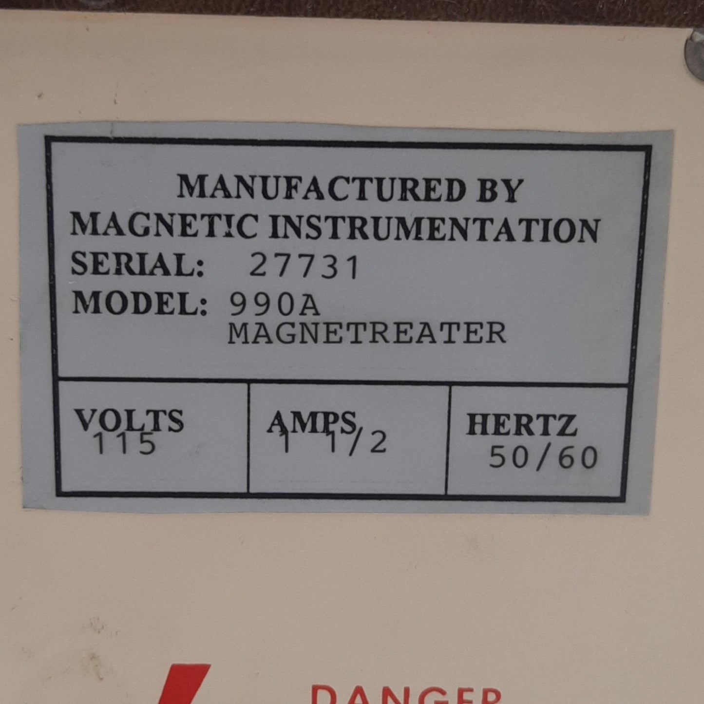 Used Magnetic Instrumentation 990A Magnetreater 115VAC 1.5A, 50-100 Pulses per Minute