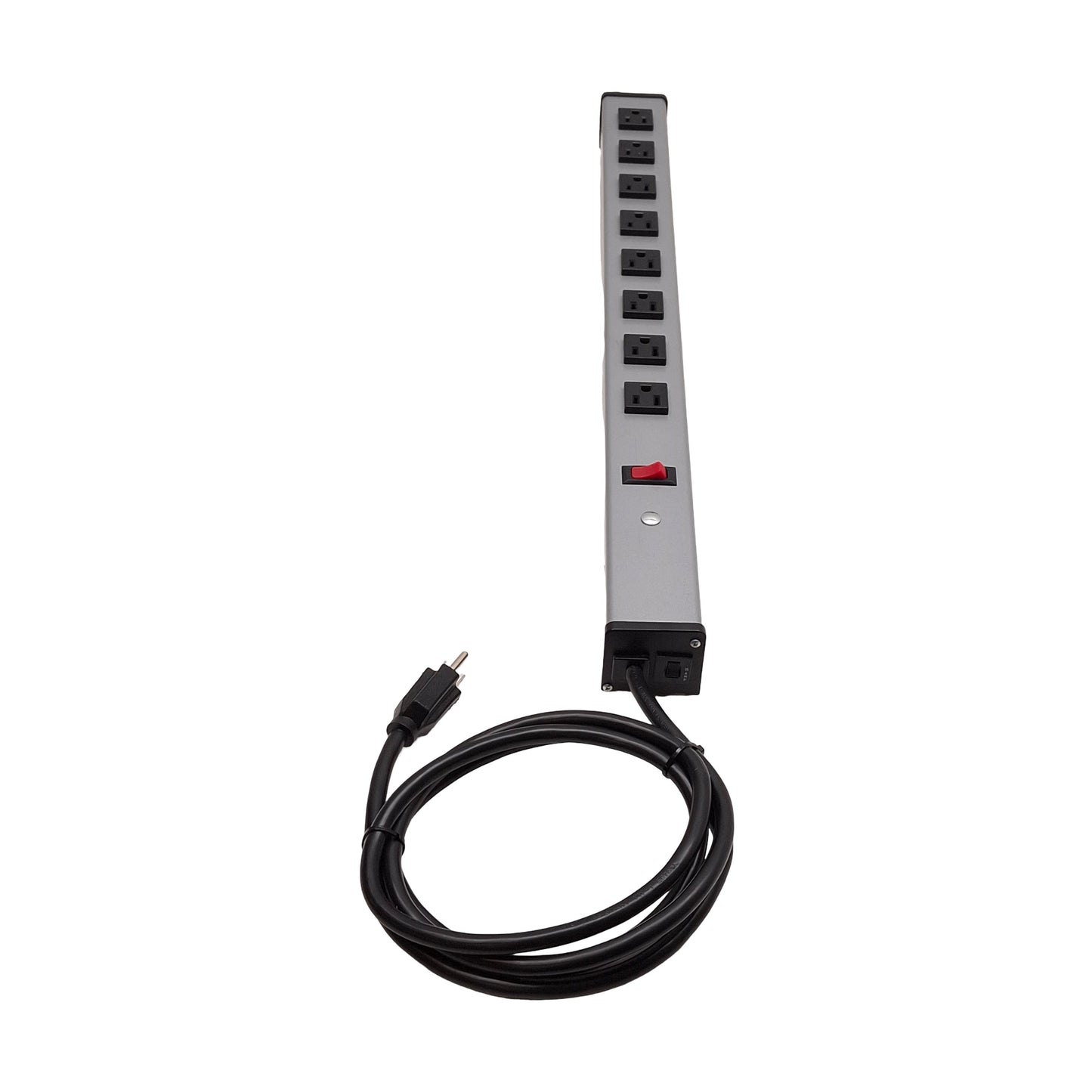 Used Wiremold UL300BC Power Strip, 8-Outlet, 2ft Length, 15A 120VAC 60Hz, NEMA 5-15R