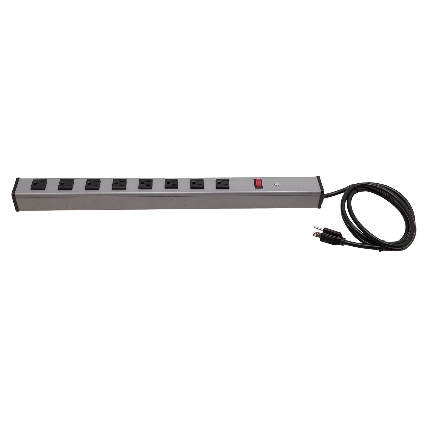 Used Wiremold UL300BC Power Strip, 8-Outlet, 2ft Length, 15A 120VAC 60Hz, NEMA 5-15R