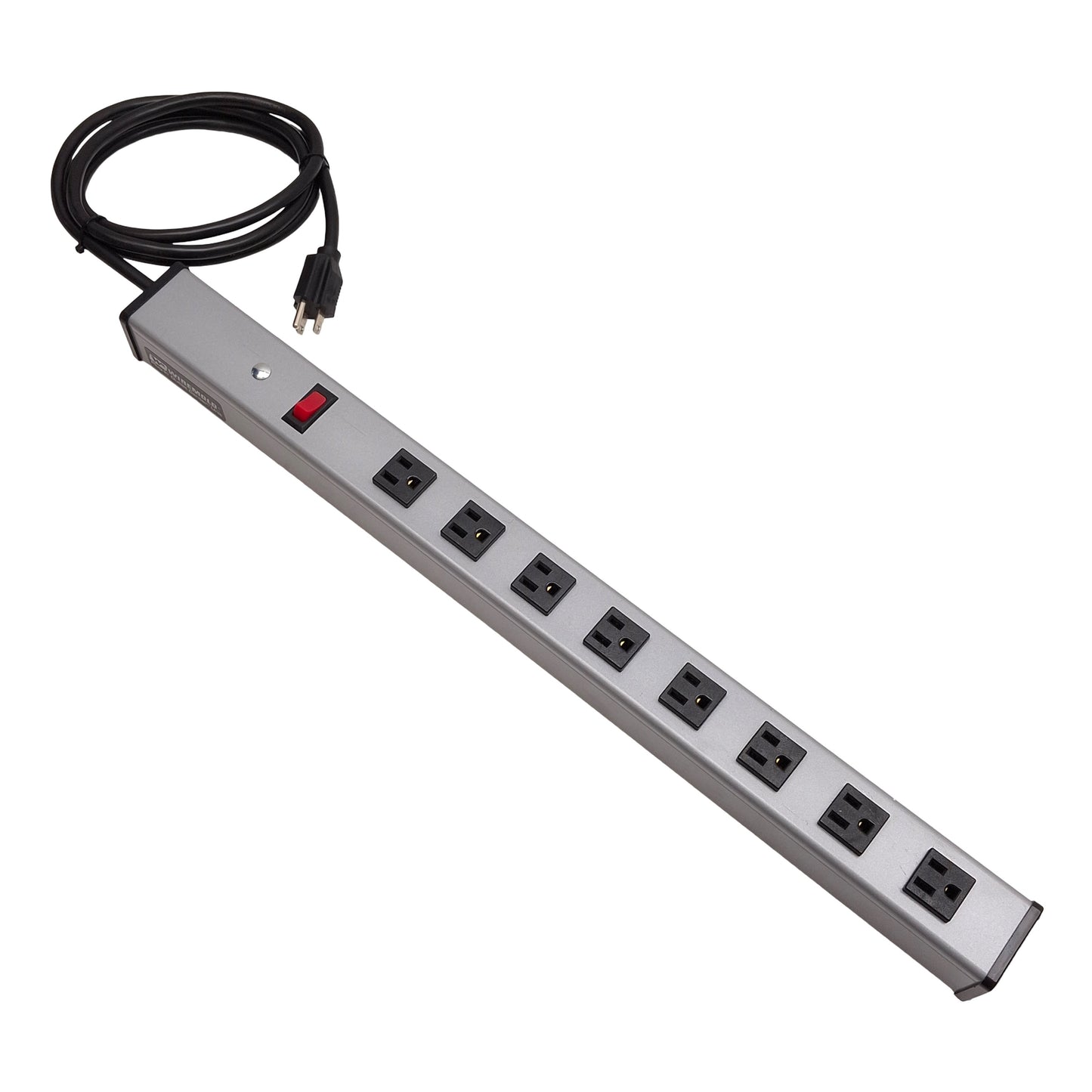 Used Wiremold UL300BC Power Strip, 8-Outlet, 2ft Length, 15A 120VAC 60Hz, NEMA 5-15R