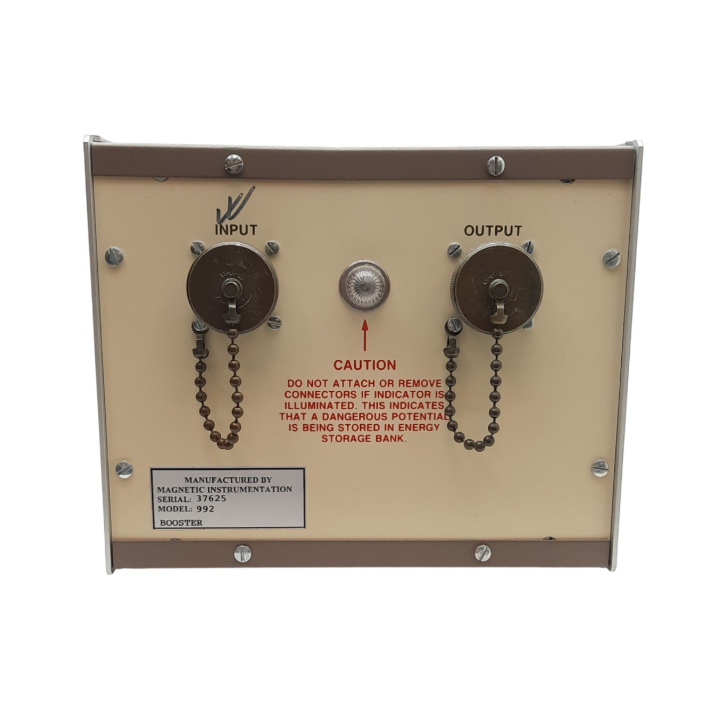 Used Magnetic Instrumentation 992 Energy Booster For Magnetreater Model 990A and 990C