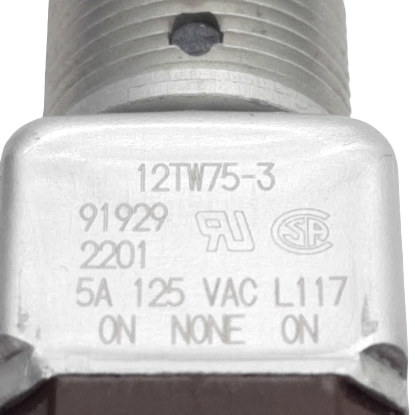 Used Honeywell 12TW75-3 Toggle Switch, DPDT, 2-Pole, 2-Position, 5A 115VAC/28VDC