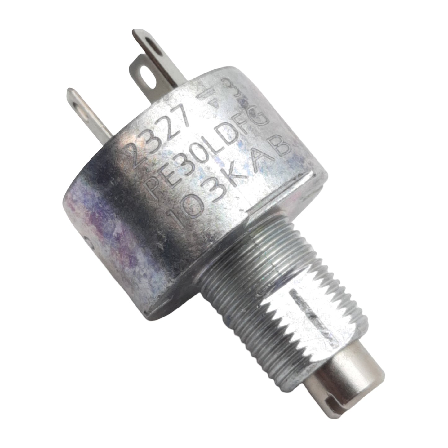 Used Vishay PE30LDFG103KAB Single Gang Potentiometer, 1-Turn, 103KΩ ±10%, 16mm Shaft