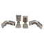 Used Lot of 4 Bosch Rexroth 3842535571 Inside Bracket R 10/10 Slot, 38mmx32mmx10mm M8