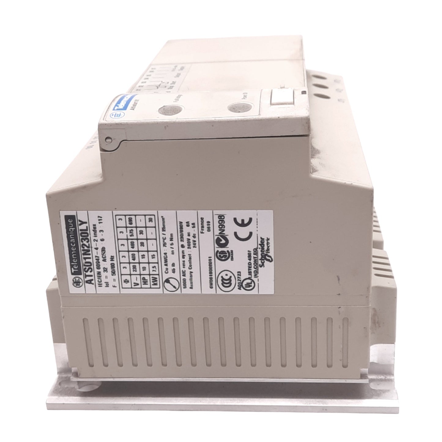 Used Telemecanique ATS01N230LY Altistart 01 Soft Starter for Asynchronous Motor, 30hp